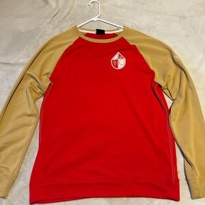 NFL Red and Tan Crewneck Sweater